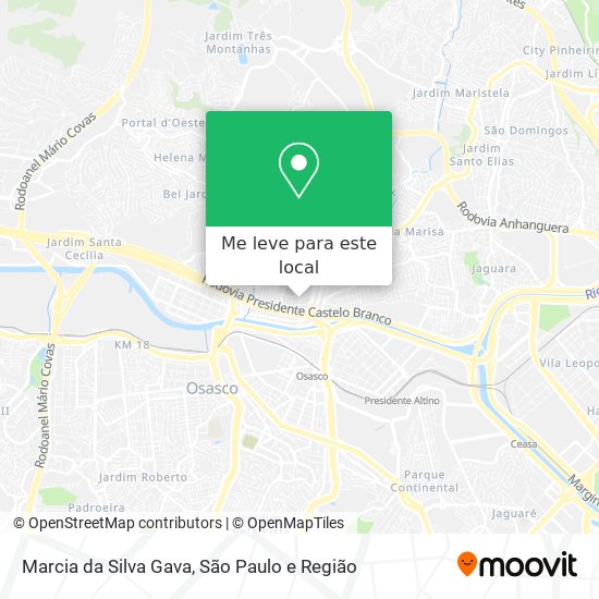 Marcia da Silva Gava mapa