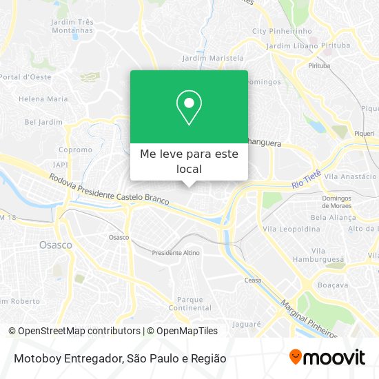 Motoboy Entregador mapa