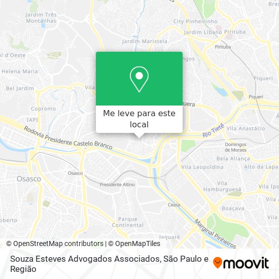 Souza Esteves Advogados Associados mapa