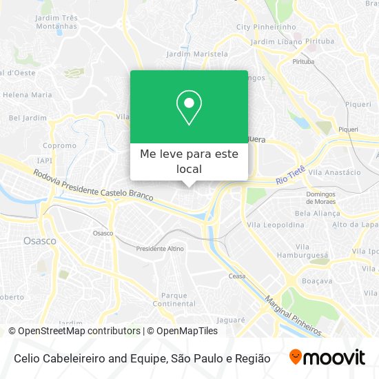 Celio Cabeleireiro and Equipe mapa