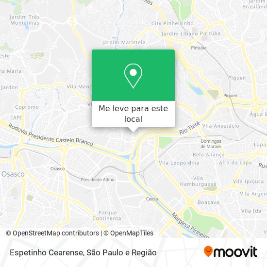 Espetinho Cearense mapa