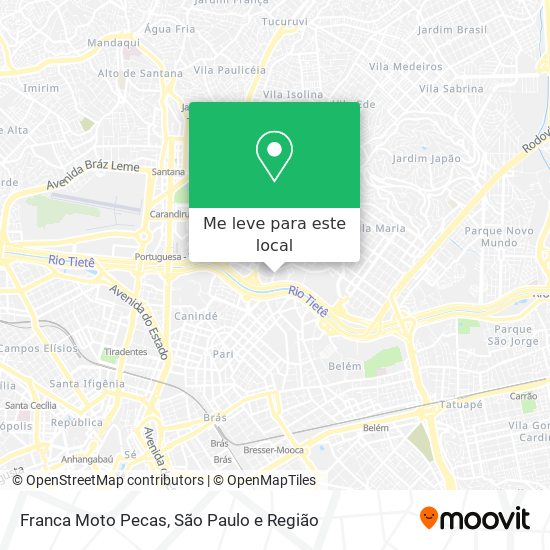 Franca Moto Pecas mapa