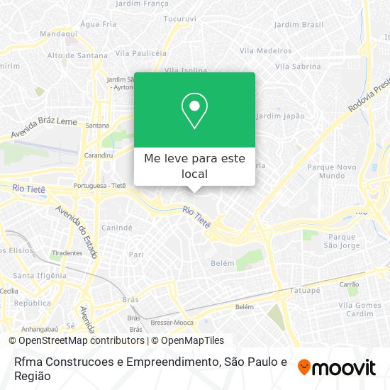 Rfma Construcoes e Empreendimento mapa