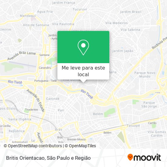 Britis Orientacao mapa
