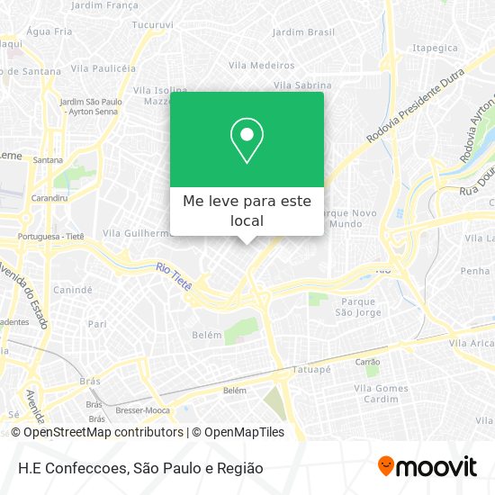 H.E Confeccoes mapa