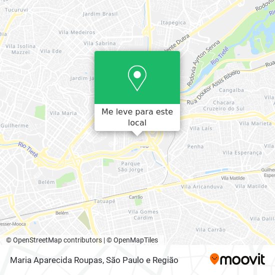 Maria Aparecida Roupas mapa