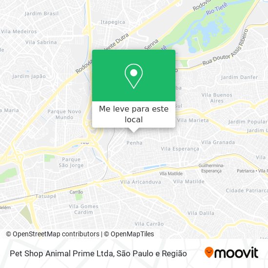 Pet Shop Animal Prime Ltda mapa