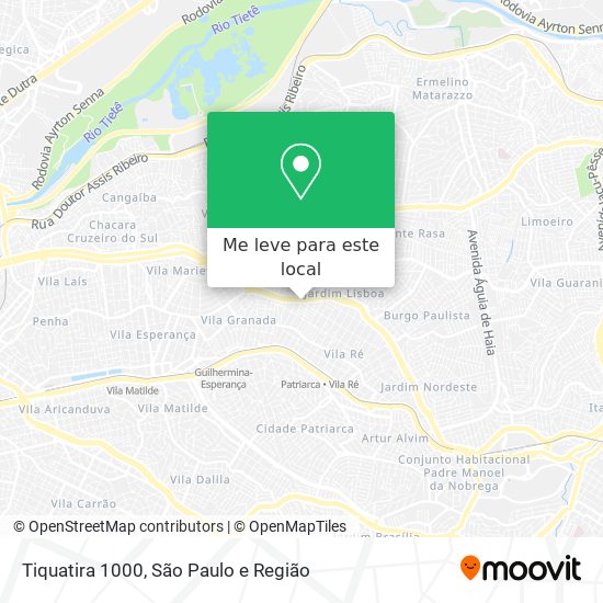 Tiquatira 1000 mapa