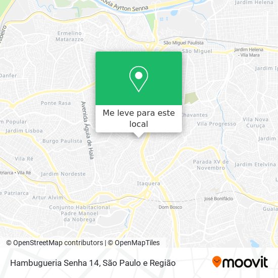 Hambugueria Senha 14 mapa