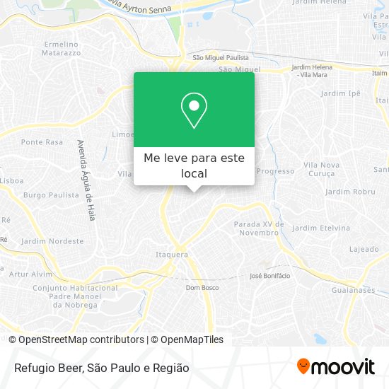 Refugio Beer mapa