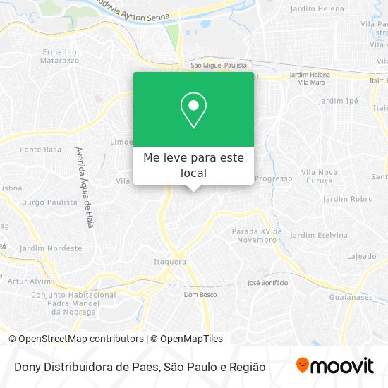 Dony Distribuidora de Paes mapa