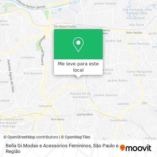 Bella Gi Modas e Acessorios Femininos mapa
