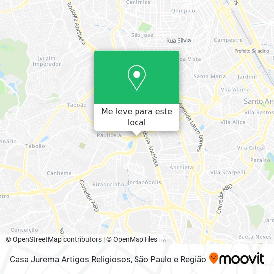 Casa Jurema Artigos Religiosos mapa