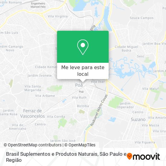 Brasil Suplementos e Produtos Naturais mapa