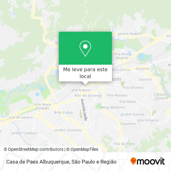 Casa de Paes Albuquerque mapa