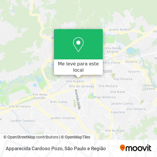 Apparecida Cardoso Pozo mapa