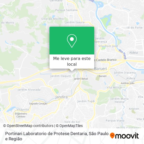 Portinari Laboratorio de Protese Dentaria mapa