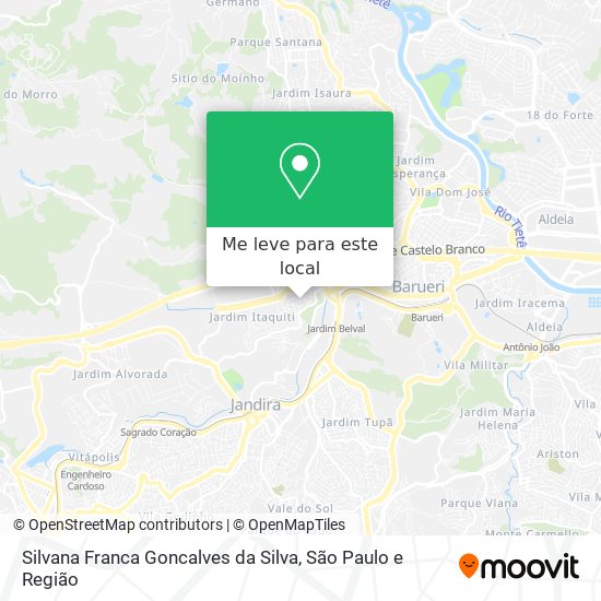 Silvana Franca Goncalves da Silva mapa