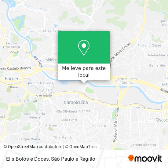 Elis Bolos e Doces mapa