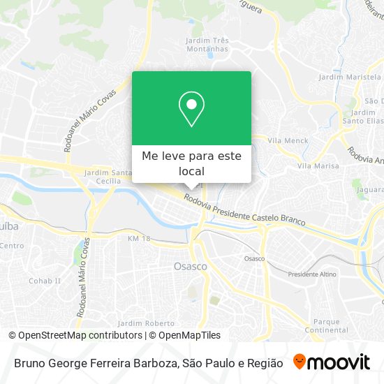 Bruno George Ferreira Barboza mapa