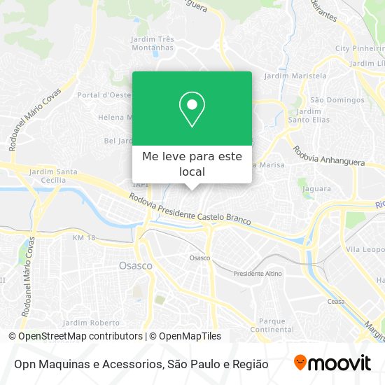 Opn Maquinas e Acessorios mapa