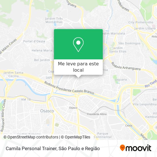 Camila Personal Trainer mapa