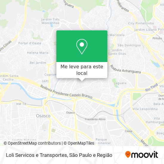 Loli Servicos e Transportes mapa