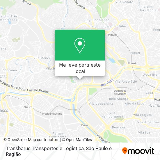 Transbaruc Transportes e Logistica mapa