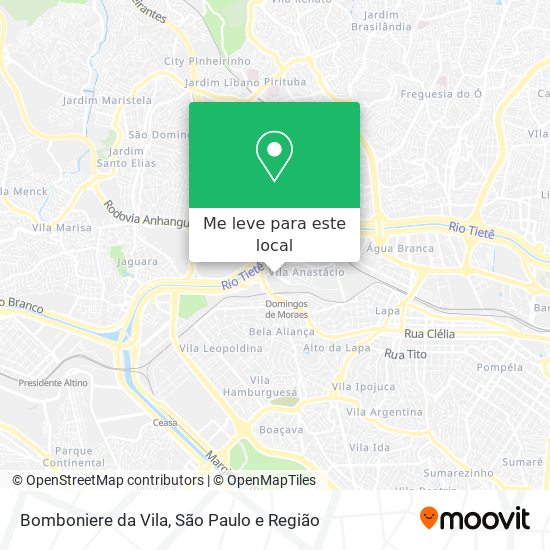 Bomboniere da Vila mapa