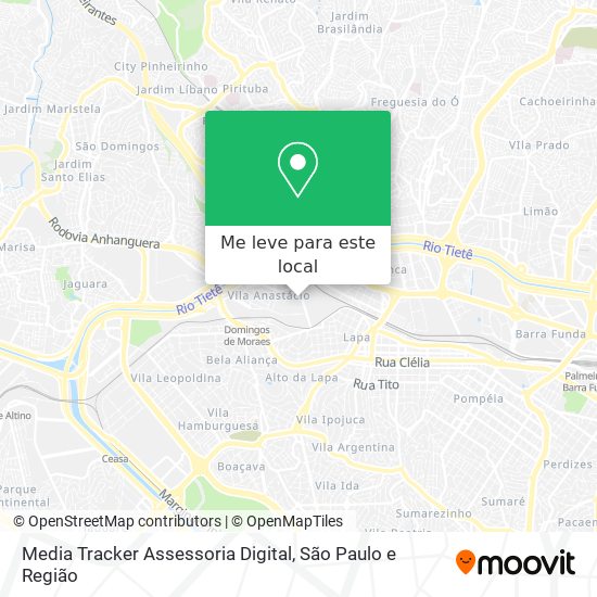 Media Tracker Assessoria Digital mapa