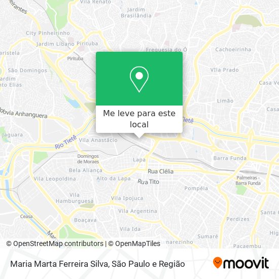 Maria Marta Ferreira Silva mapa