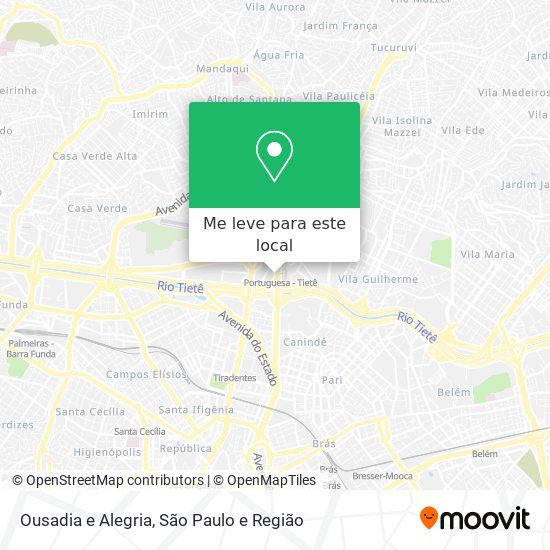 Ousadia e Alegria mapa
