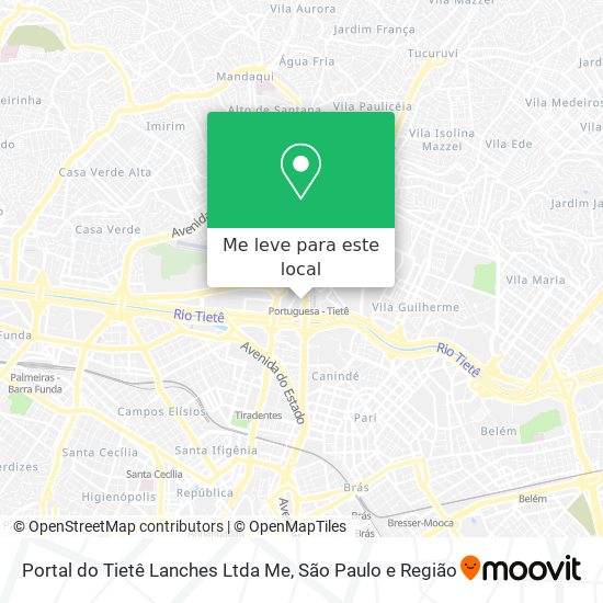 Portal do Tietê Lanches Ltda Me mapa