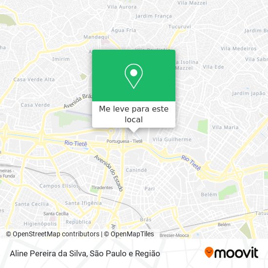 Aline Pereira da Silva mapa