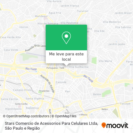 Stars Comercio de Acessorios Para Celulares Ltda mapa