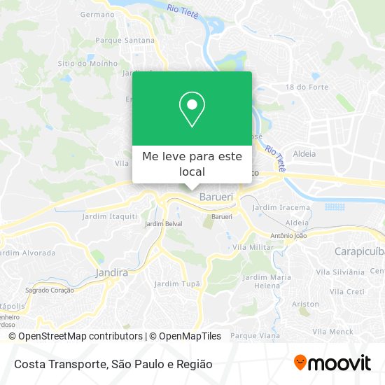 Costa Transporte mapa