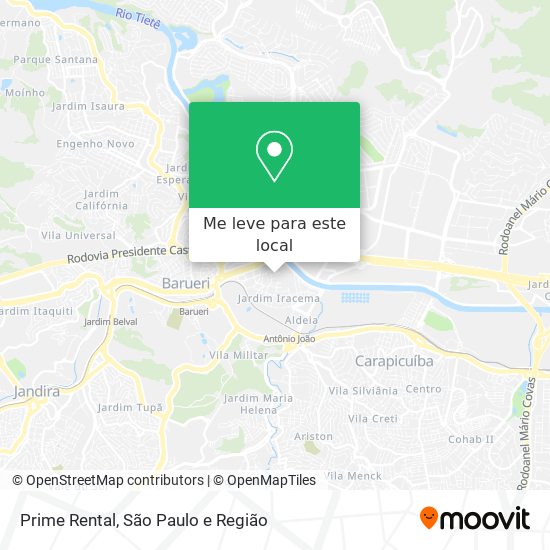 Prime Rental mapa