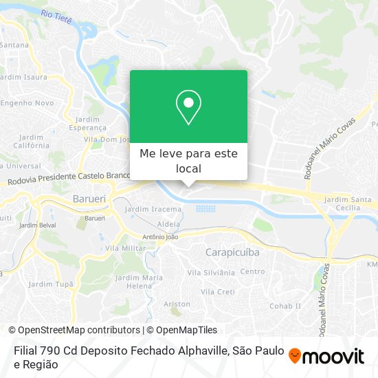 Filial 790 Cd Deposito Fechado Alphaville mapa