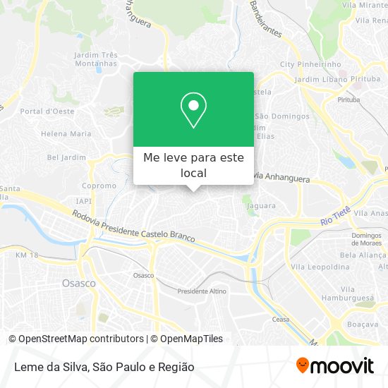 Leme da Silva mapa