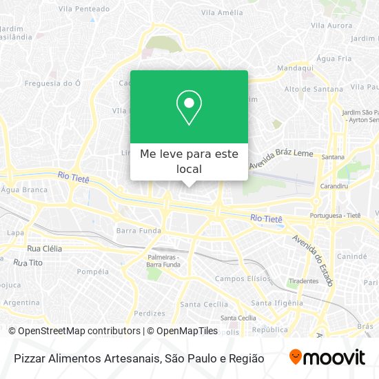 Pizzar Alimentos Artesanais mapa