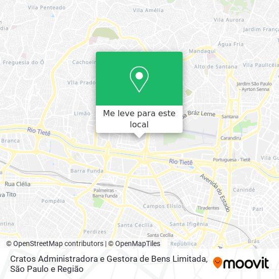 Cratos Administradora e Gestora de Bens Limitada mapa