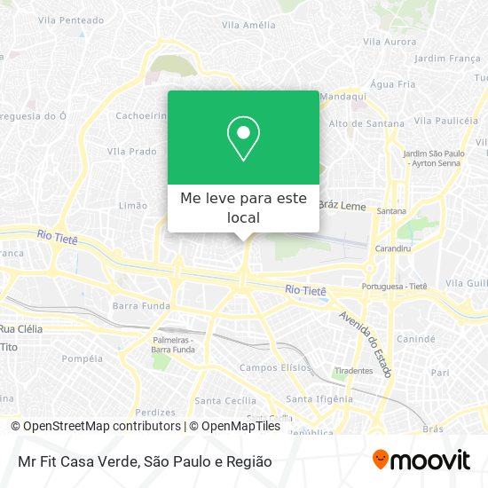 Mr Fit Casa Verde mapa