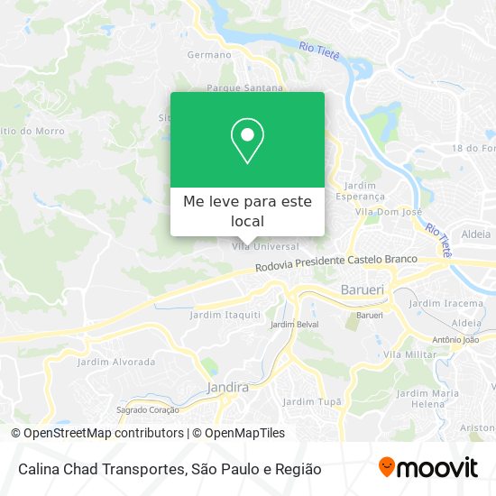 Calina Chad Transportes mapa