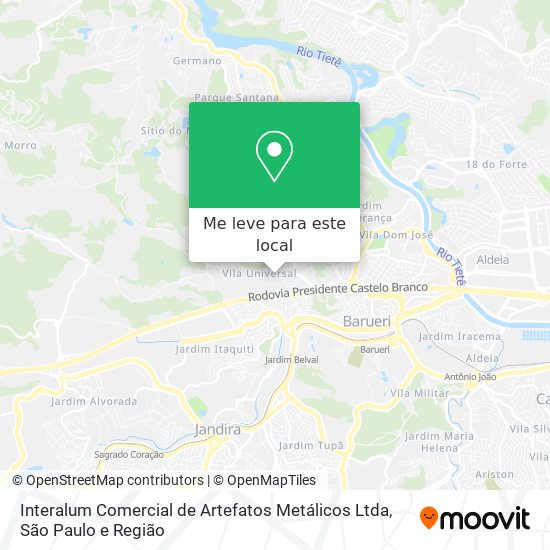 Interalum Comercial de Artefatos Metálicos Ltda mapa