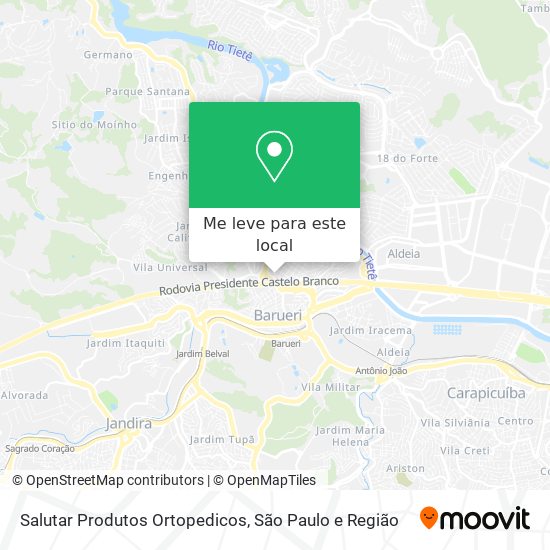 Salutar Produtos Ortopedicos mapa