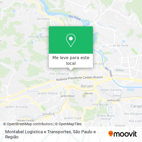 Montabel Logistica e Transportes mapa