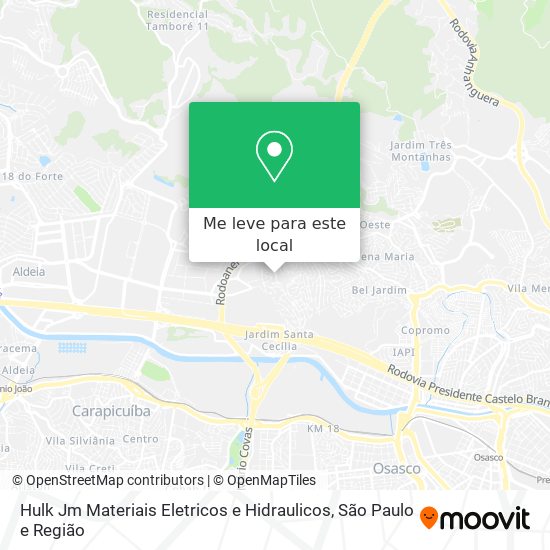 Hulk Jm Materiais Eletricos e Hidraulicos mapa