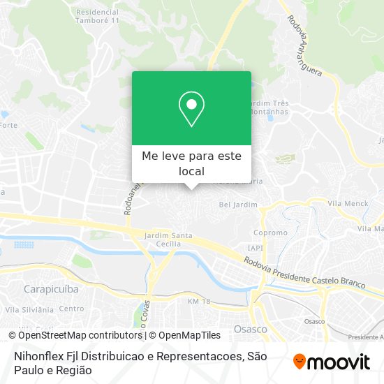 Nihonflex Fjl Distribuicao e Representacoes mapa