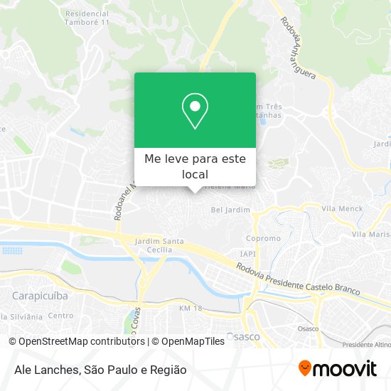 Ale Lanches mapa