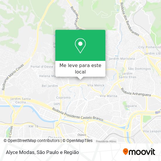 Alyce Modas mapa